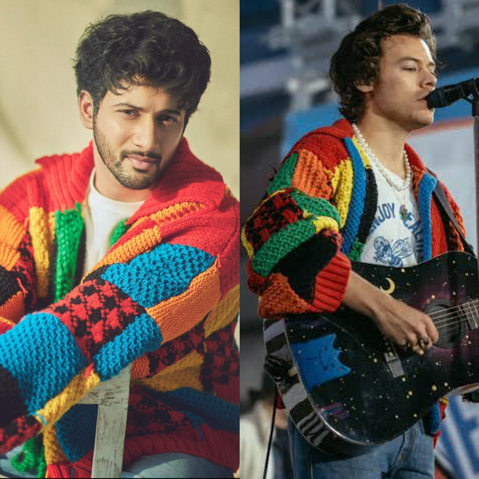 Rohit Saraf Vs Harry Styles Cardigan Look