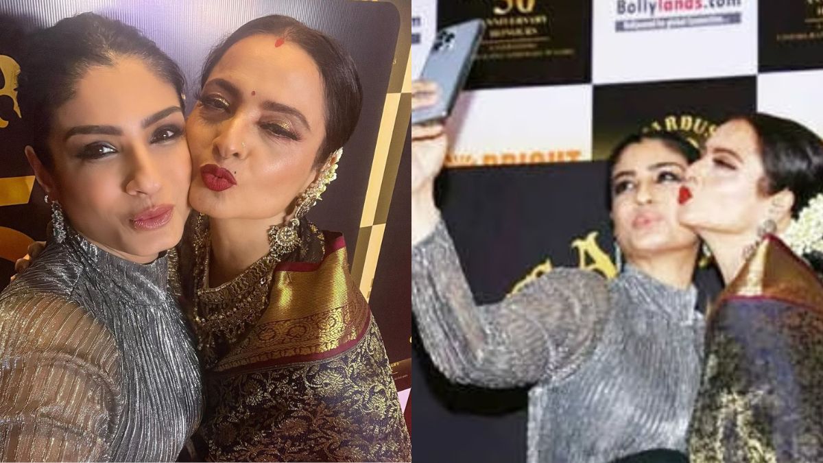 ‘Where’s Akshay Kumar..’: Fans React As Raveena Tandon Pouts In A Selfie With Rekha: Watch Video
