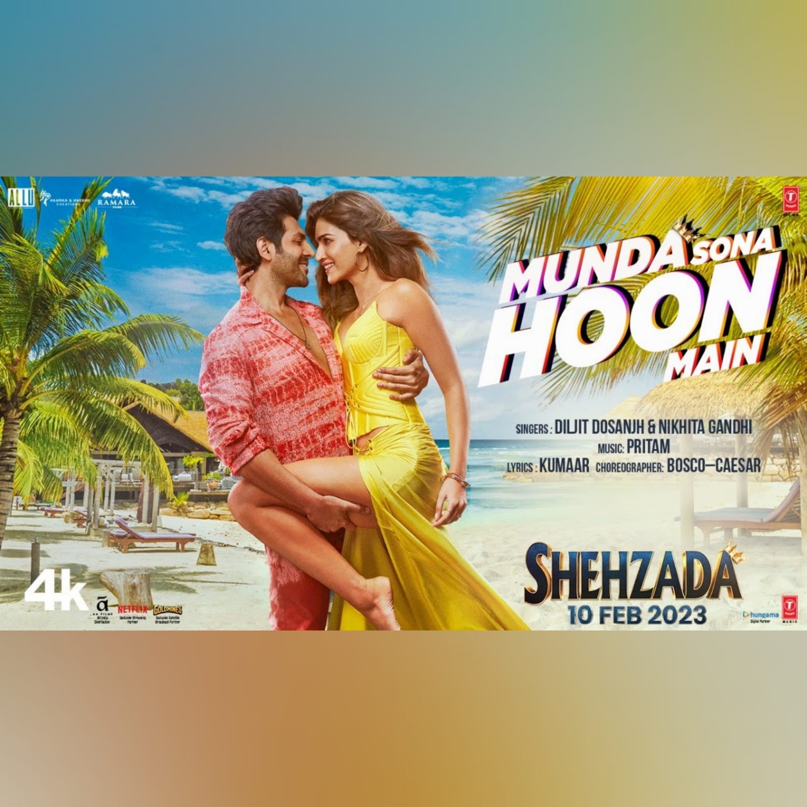 Kartik Aaryan Shehzada Movie Song Out; Munda Sona Hoon Main