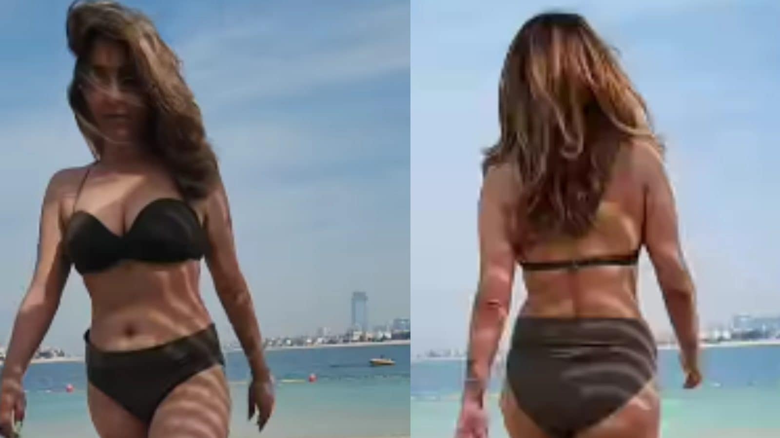 Neha Bhasin Oozes Oomph As She Takes Walk Across Beach In Skimpy Black Bikini; Watch Video