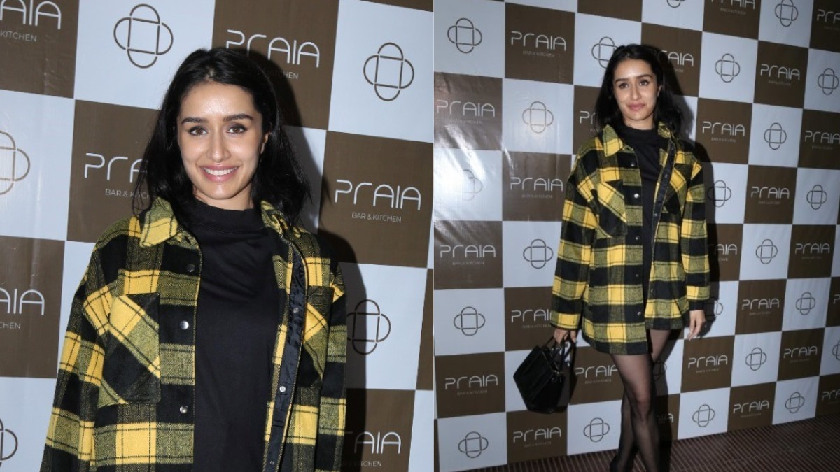 Winter Style: Shraddha Kapoor Looks Effortlessly Chic In Causal All-Black Ensemble With Checkered Shacket!