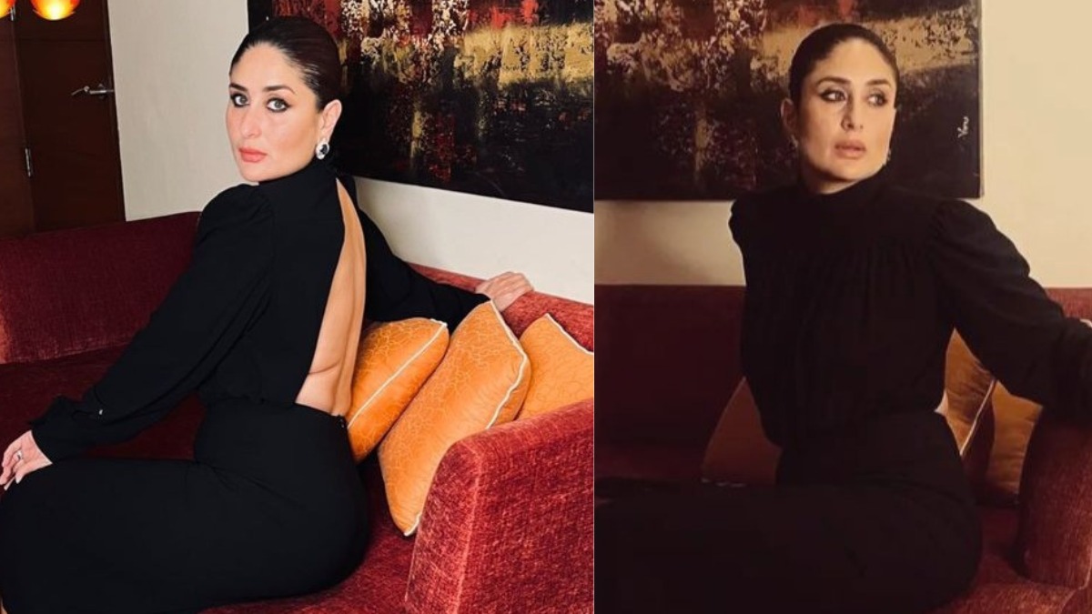 Style Alert: Kareena Kapoor Embraced Black’s Vintage Aura & Projected High-Octane Drama In Seductive Backless Dress!