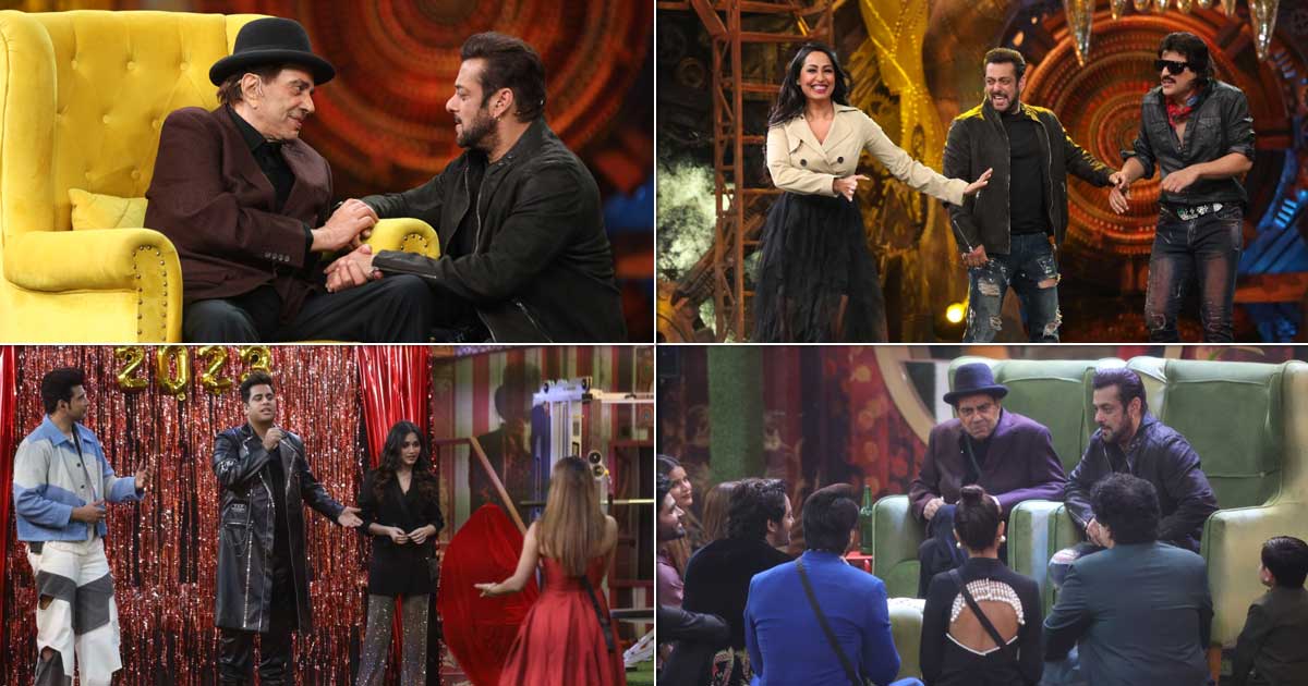 Dharmendra Joins Salman Khan In The New Year Special Episode For The 2nd Time, House Reverberates With Laughter, Shayris & Fun