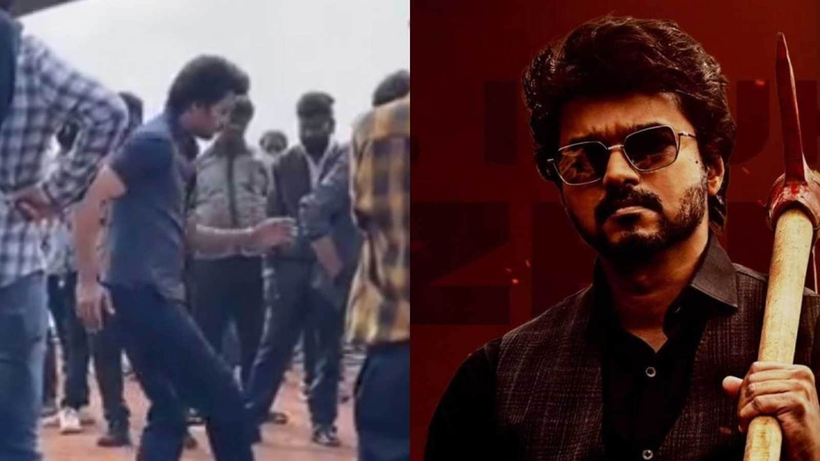 Thalapathy Vijay practices Thee Thalapathy dance steps in this viral BTS video