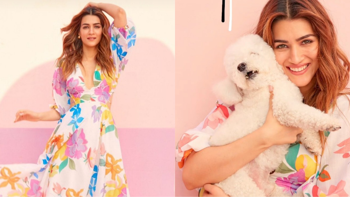 Style Diaries: Kriti Sanon In A Pink Midi Dress Depicts Another Way To Add Florals In Your Wardrobe!