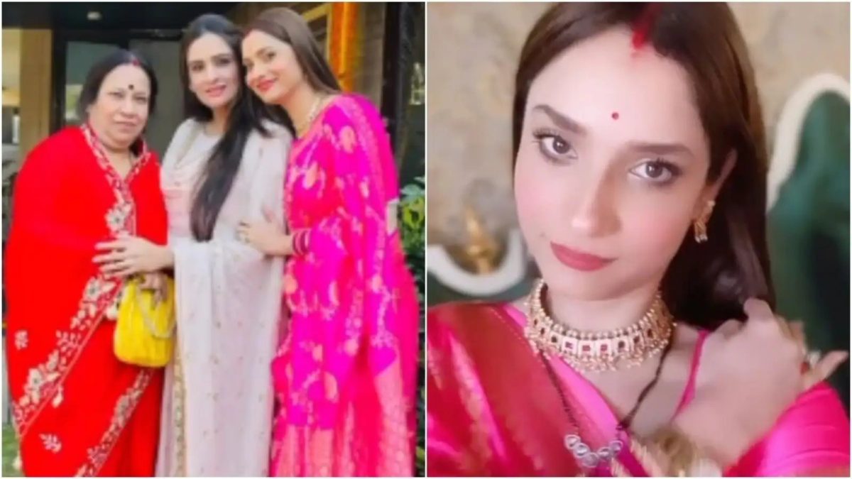 Ankita Lokhande Aces The Traditional Look As She Decks Up For A Family Wedding; Checkout Story!