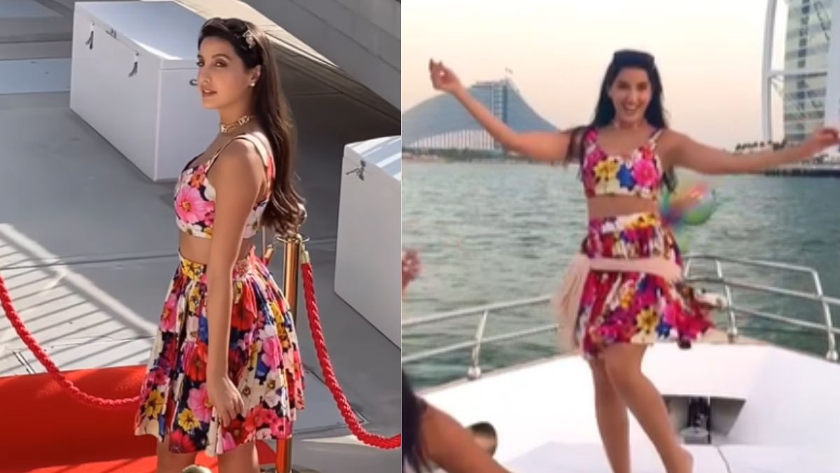 Nora Fatehi Celebrates Her 31st Birthday In Dubai; Looks Beautiful In Floral Dress; Check Out Pics!