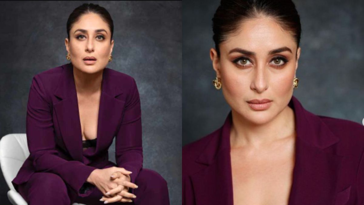 Kareena Kapoor Dons A Bralette Covered With Purple Suit, Fans Can’t Stop Praising!