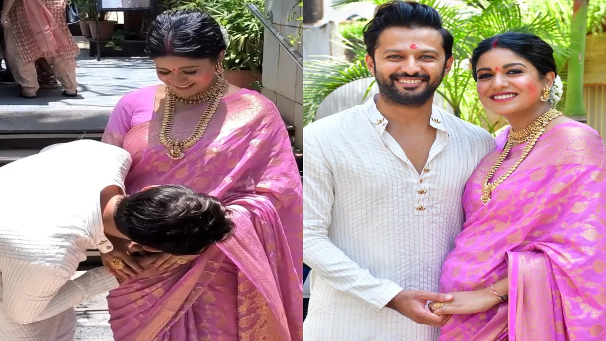Ishita Dutta Blushes As Husband Vatsal Seth Kisses Her Bump During Their Baby Shower- Checkout!