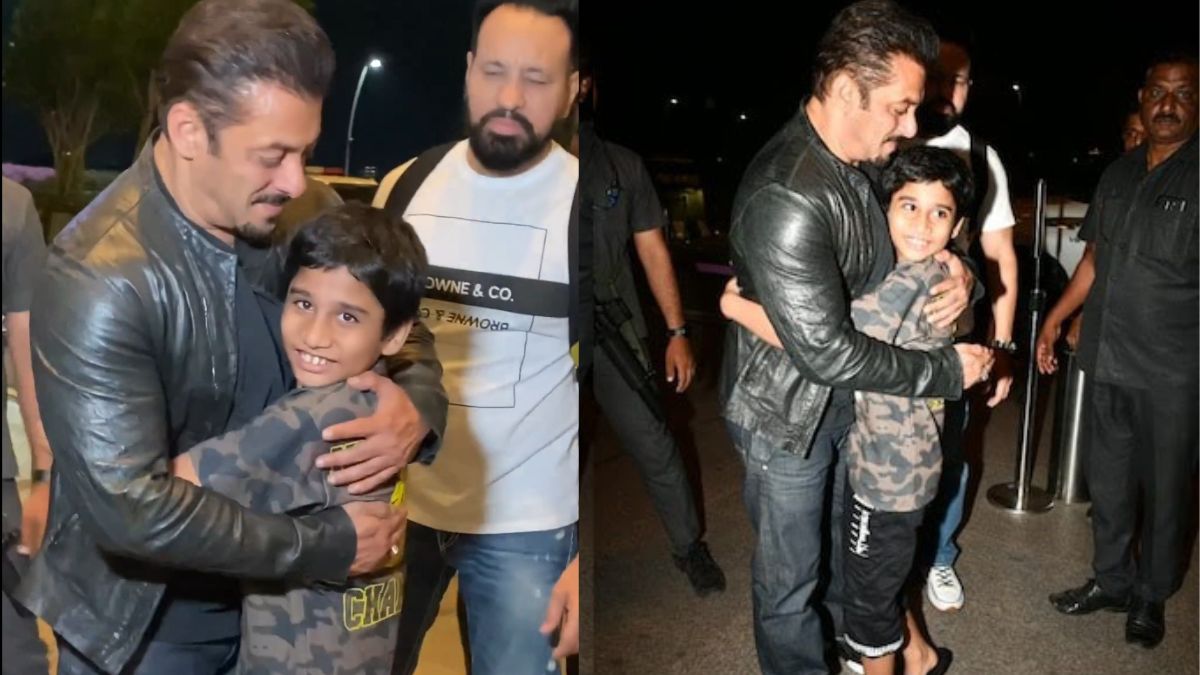 Salman Khan Hugs A Little Fan At The Airport By Stopping Security; Watch Video!