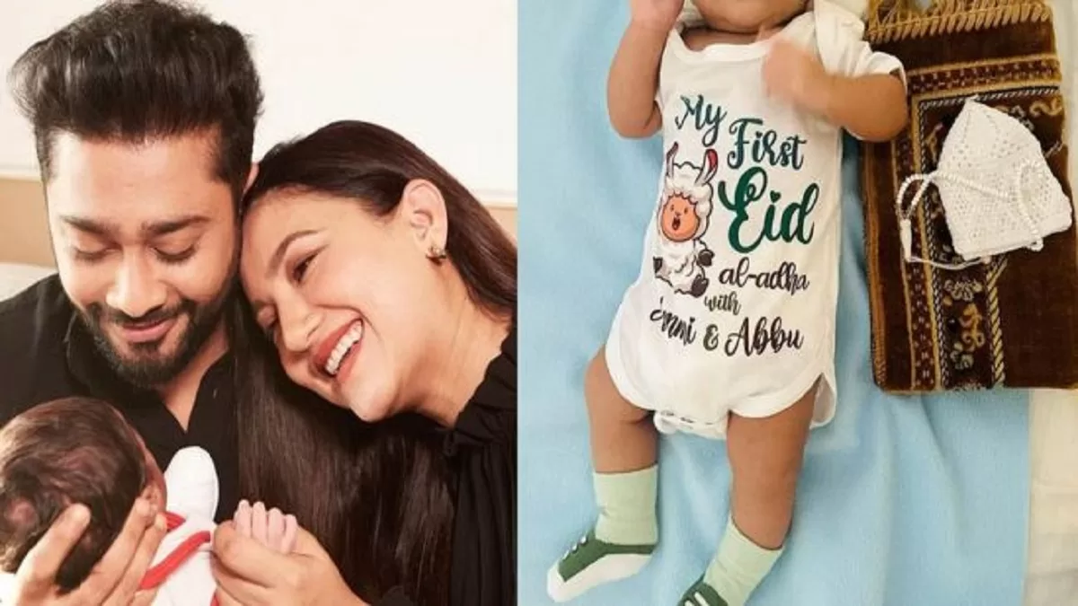 Gauahar Khan’s Son Celebrates First Eid With Parents, Looks Cute In A Gifted Onesie!