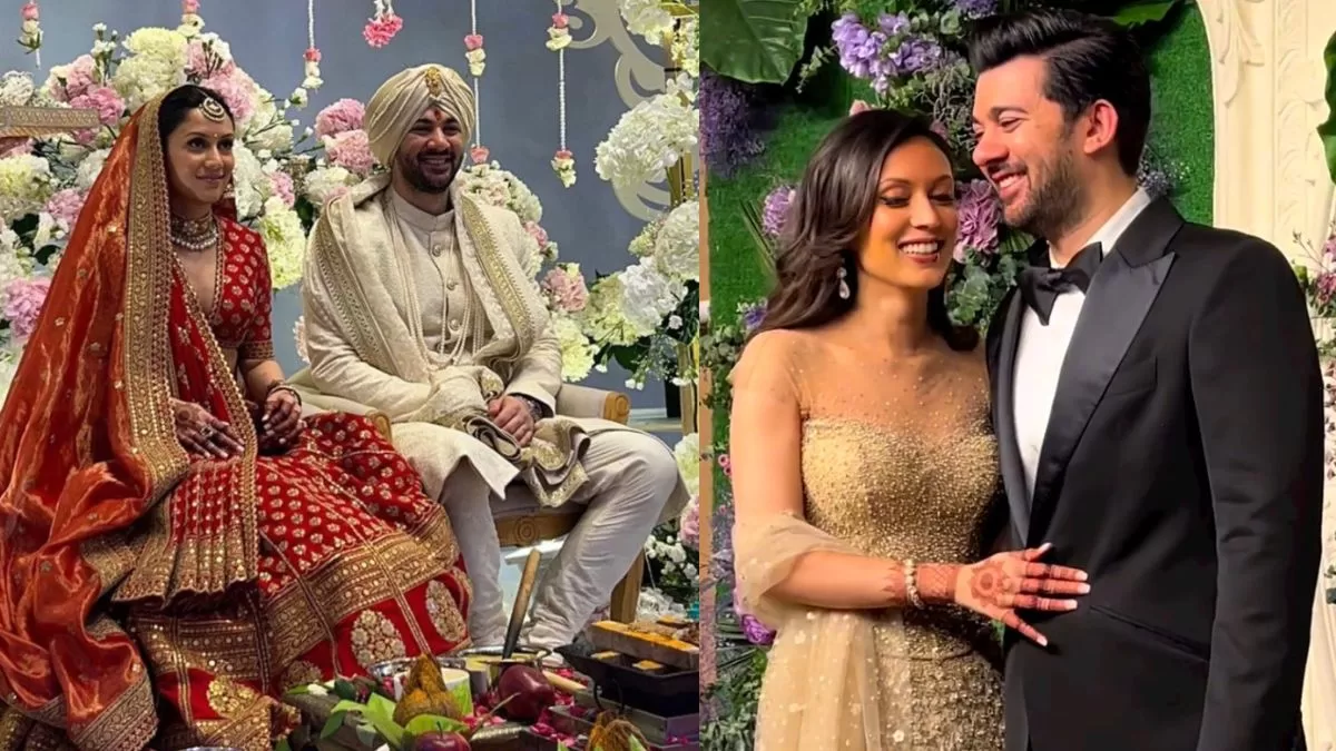 From Wedding To Reception ,See Newlyweds Karan Deol-Drisha Acharya’s Adorable Pictures!