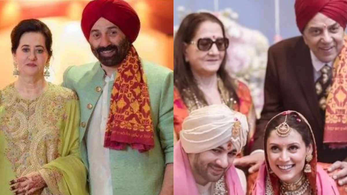 Rare Pic Moment: Sunny Deol Seen With Wife Pooja, Dharmendra With Ex-Wife Prakash Kaur: Check Out Here
