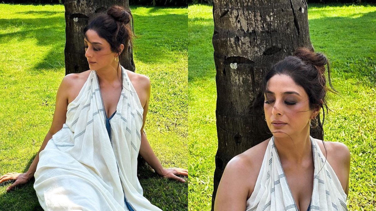 Tabu Exudes Elegance In A White Halter Neck Wrap Dress As She Enjoys A Vacay In Goa; See Photos