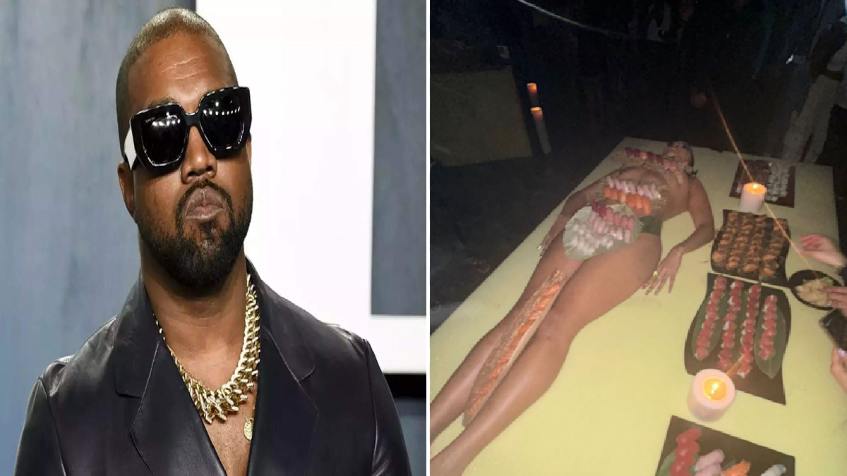 Kanye West Serves Sushi On A Naked Woman, Lands Into Yet Another Controversy