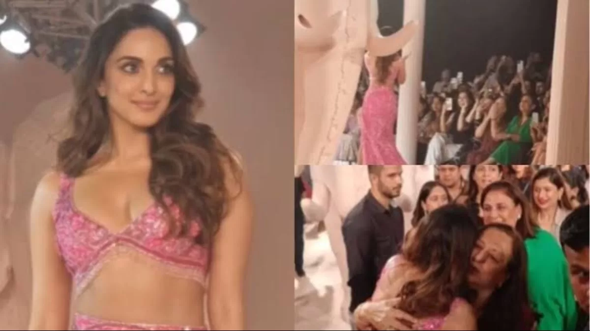 Kiara Advani Sets Fire In Sparky Pink Slit Dress On Ramp; Gets Support From Mother-In-Law Reema Malhotra!