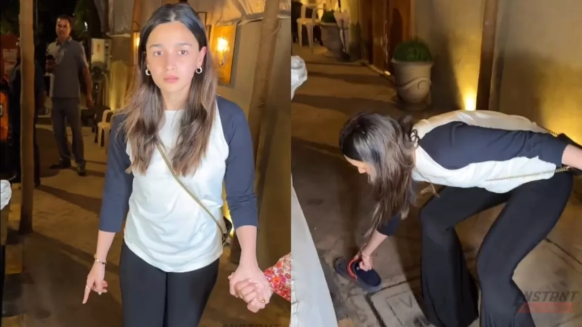 Alia Bhatt Picks Paparazzi’s Slipper From Road And Give It To Him, Fans -Trollers Fight Each Other!