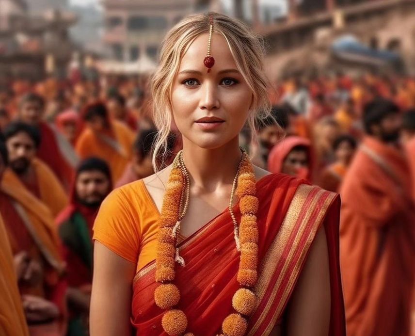 Jennifer Lawrence to Scarlett johansson: AI generated picture of Hollywood Actress as Spiritual side!