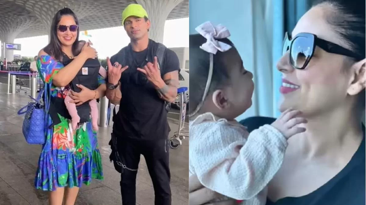 Bipasha Basu’s Daughter, Devi Takes First Flight; Mommy Requests Paps ‘Baby Ko Click Mat Krna’