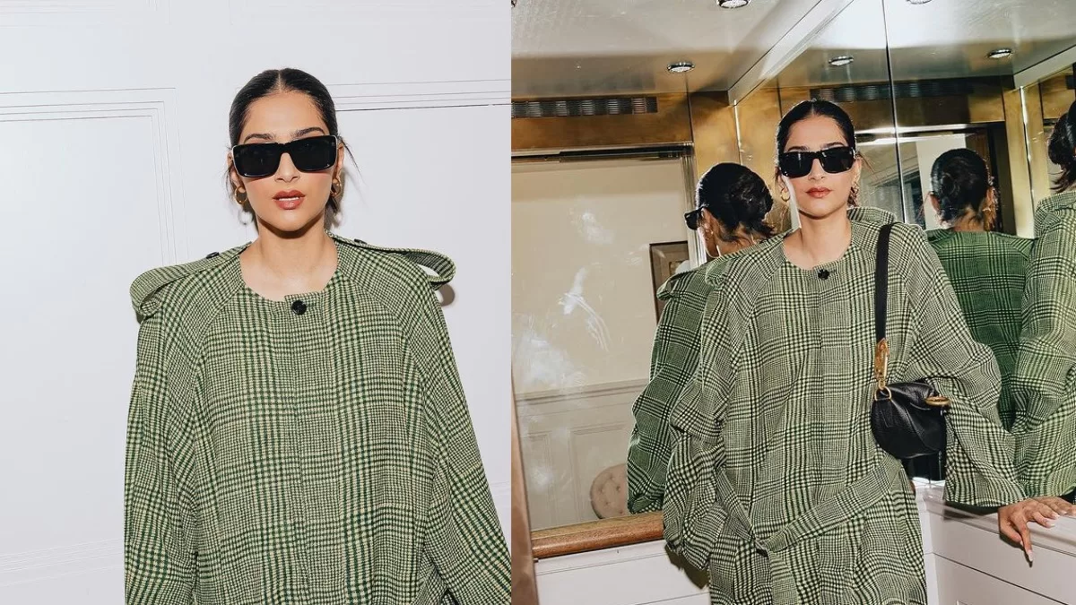 Style Quotient: Sonam Kapoor’s Green Checkered Trench Coat Is Chicest Way To Start The Week!