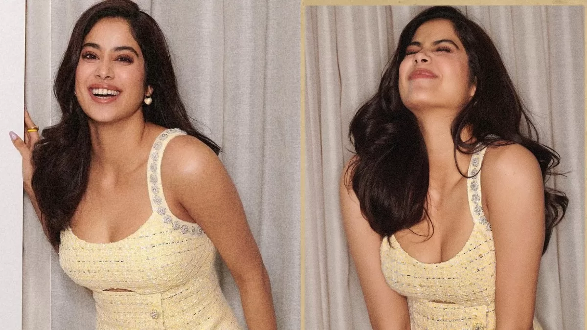 Style Hunter: Janhvi Kapoor’s Pastel Yellow Embellished Mini Dress Was Packed With Minimal Glitzy Glam!