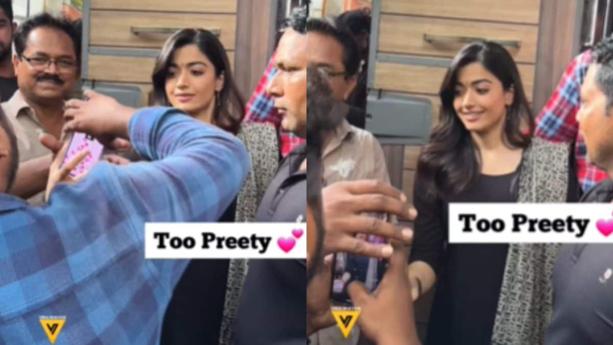 Shocking! Rashmika Mandanna’s Fan Behaves Rudely With Her, Snatches Phone From Her Hand; Watch