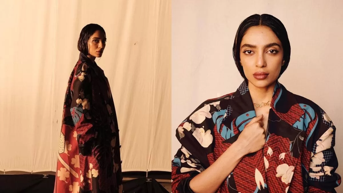 Sobhita Dhulipala Looks Like A Piece Of Art In A Floral Print Trench Coat And A Demin Trousers!