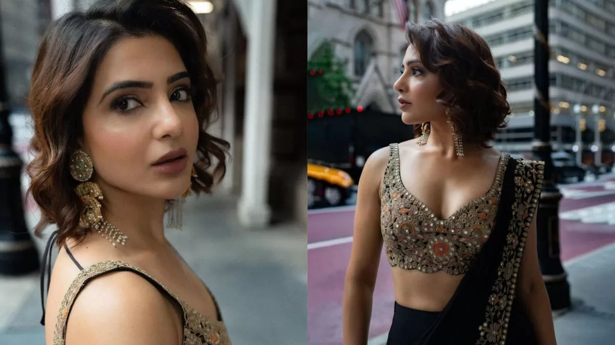 Style Inspiration: Samantha Ruth Prabhu Glams Up New York In An Exquisite Black Saree!