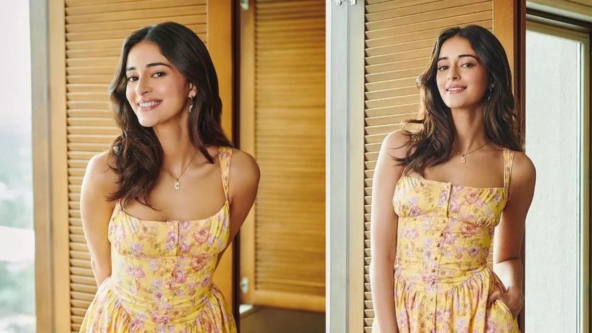 Ananya Panday’s Monsoon Style Gets A Summery Touch In A Yellow Corset Midi Dress!