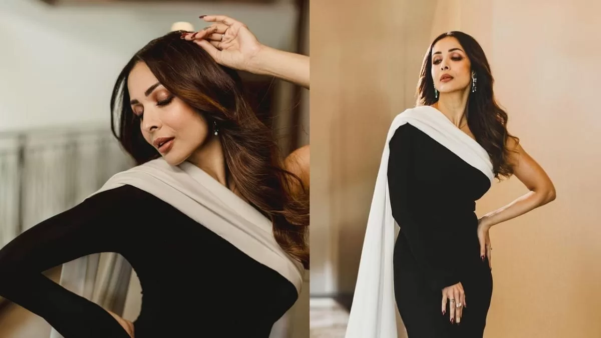Malaika Arora’s Black And White One Shoulder Gown Creates Most Elegant Monochrome Magic!