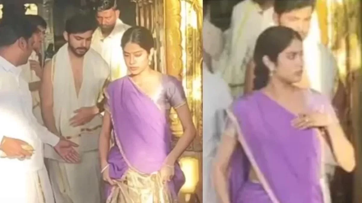 Janhvi Kapoor Dons A Huge Diamond Ring During Tirumala Visit With BF Shikhar Pahariya, Netizens React!