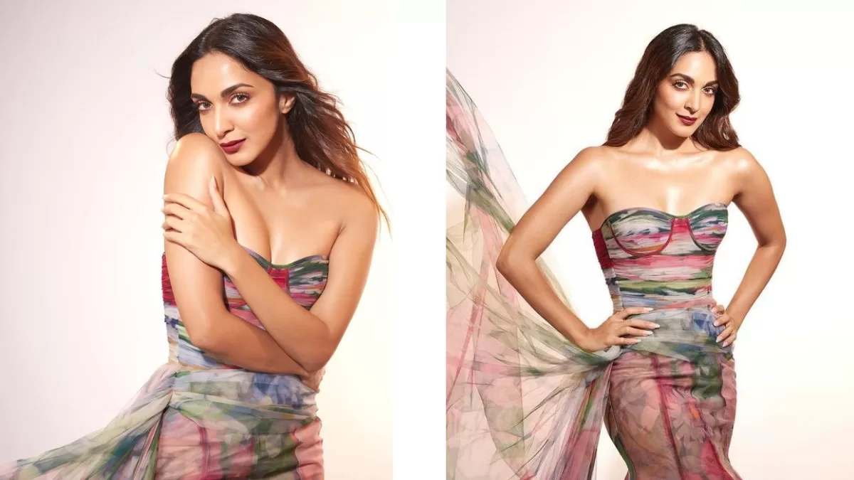 Fashion Goals: Kiara Advani In Watercolour Strapless Mermaid Gown Puts New Spin On Florals!