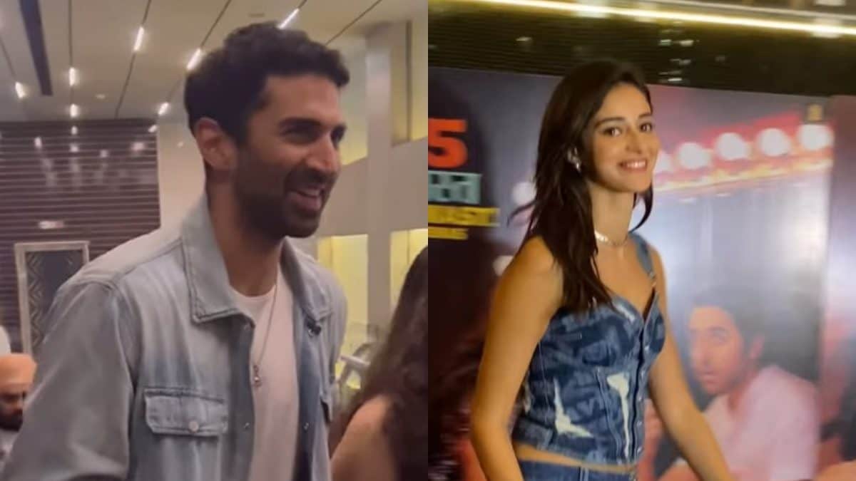 Ananya Panday Can’t Stop Blushing As Paps Ask Her To Pose With Aditya Roy Kapur; Watch