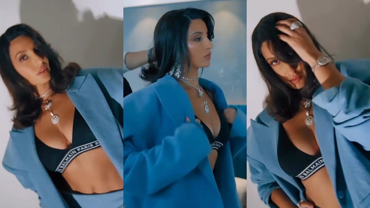 Sexy! Nora Fatehi Flaunts Her Bombshell Body In A Plunging Bralette, Hot Video Goes Viral; Watch