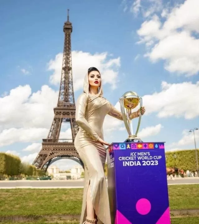 Urvashi Rautela Declares Herself ‘First Actor’ To Launch ICC Cricket World Cup Trophy 2023; Users React!