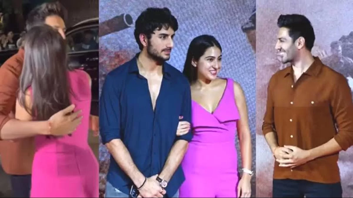 Gadar 2 Triumph Party: Sara Ali Khan, Kartik Aaryan Exchange Several Hugs But Without Smiles; What Happened Next!