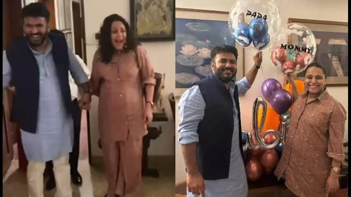 Swara Bhaskar Gets Surprised ‘Baby Shower’ From Husband Fahad. Pics Inside