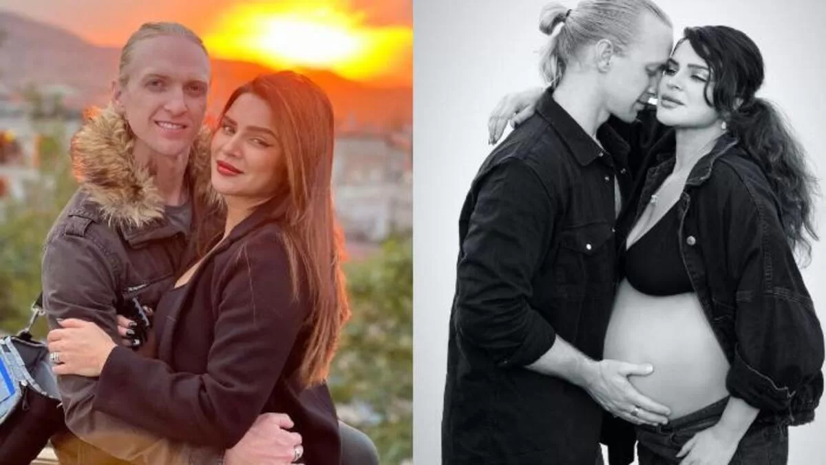 Aashka Goradia Flaunts Her Baby Bump In Bralette And Shorts, Poses With Husband Brent Goble!