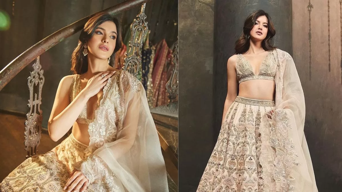 Style File: Shanaya Kapoor Exudes Ethnic Magnificence In Blush Pink Embroidered Lehenga!