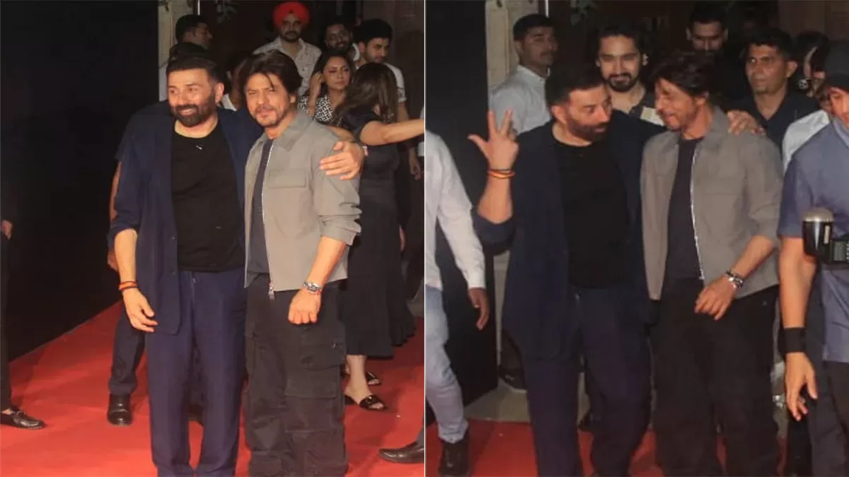 Shah Rukh Khan, Sunny Deol End Their 16-Year Long Feud; Hug Each Other At ‘Gadar 2’ Success Bash-Checkout!