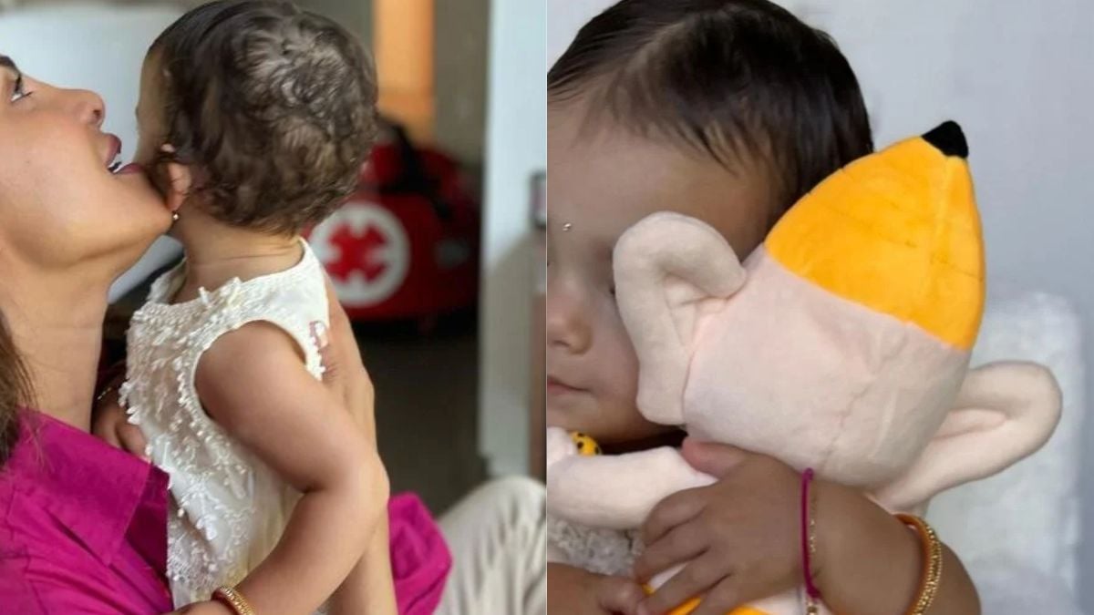 Priyanka Chopra’s Baby Malti Hugs Her Ganpati Bappa; Performs Ganesh Chaturthi With Her Mother! 