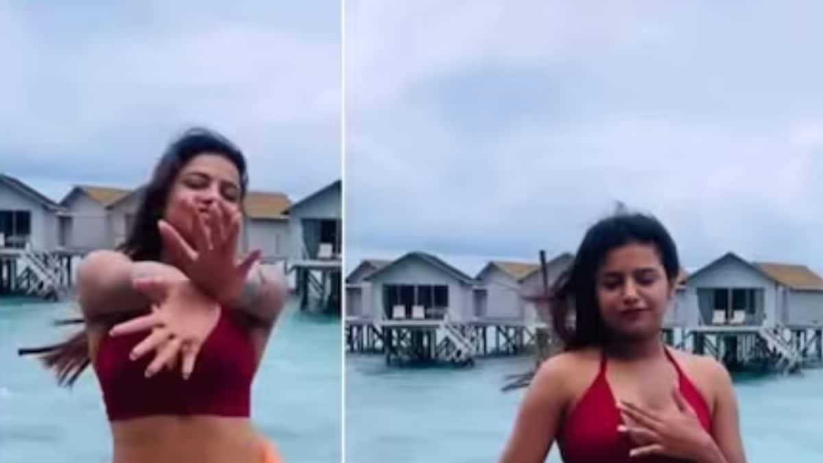 Sonu Gowda Sets Temperatures Soaring In A Red Bikini