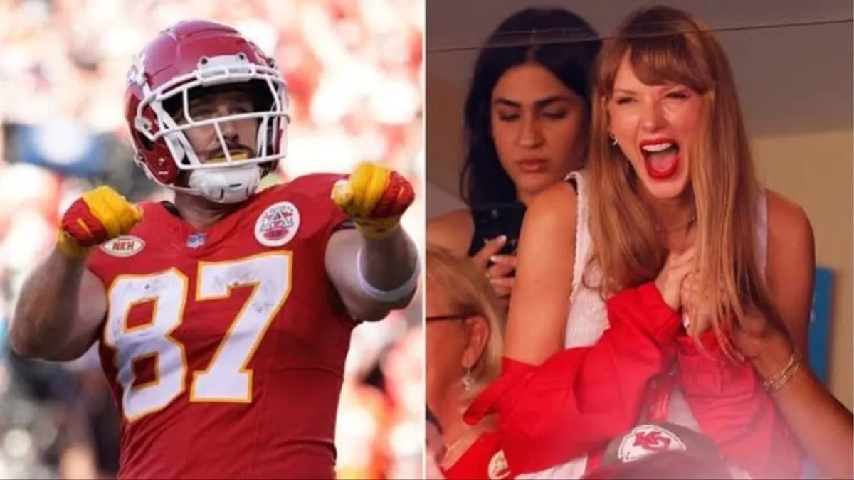 Taylor Swift Plants Sweet Kiss On Travis Kelce’s Cheek Confirming Their Romance, Pic Goes Viral!