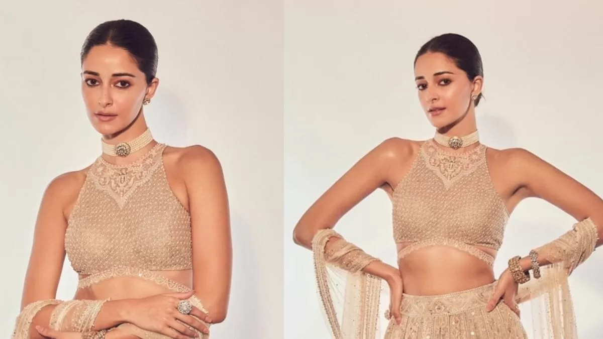 Ananya Panday Opts For A Minimalistic Yet Traditional Look For Her Festive Attire In An Ivory Lehenga!