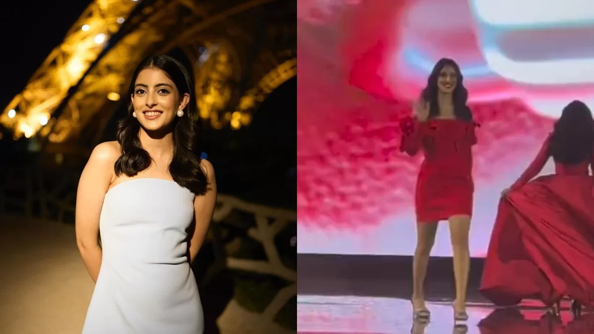 Navya Naveli Nanda Makes Her Runway Debut At Paris Fashion Week In A Red Hot Off-Shoulder Mini Dress!