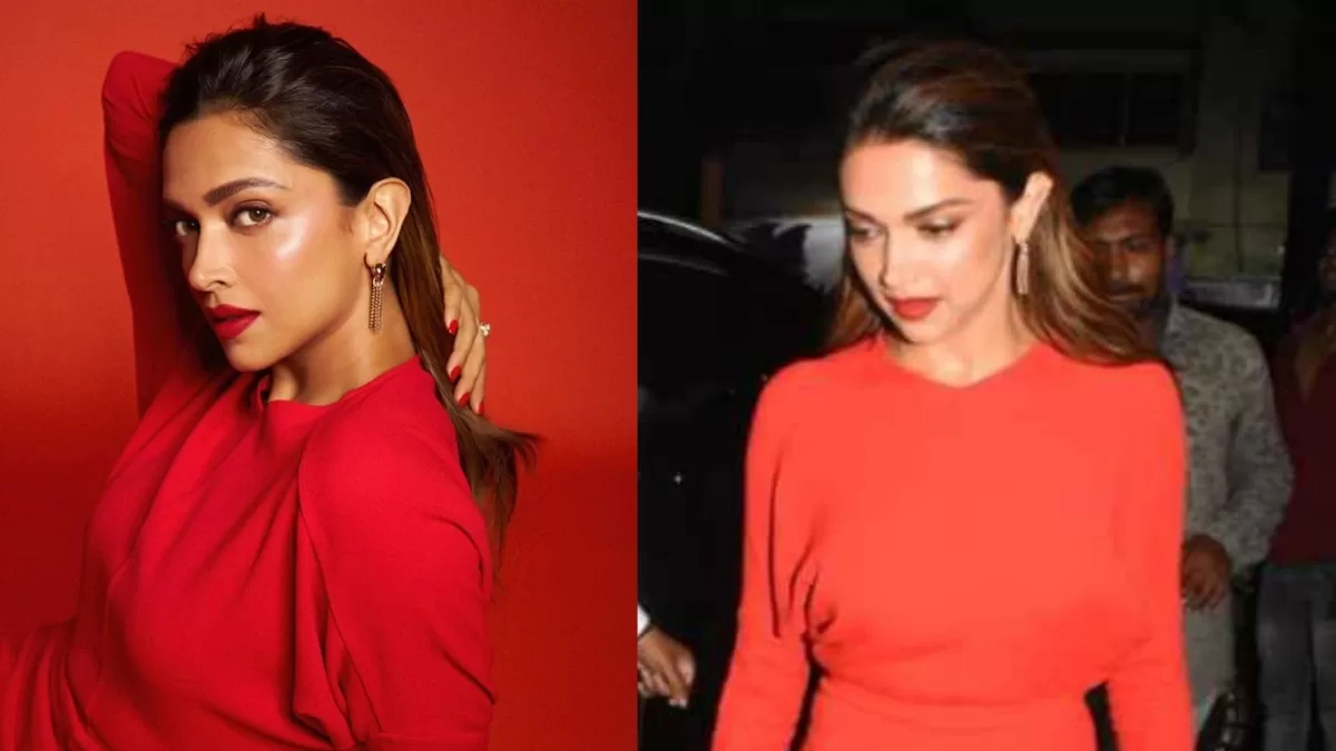 Deepika Padukone Makes Fiery Style-Statement In Midi Dress, Matching Pumps