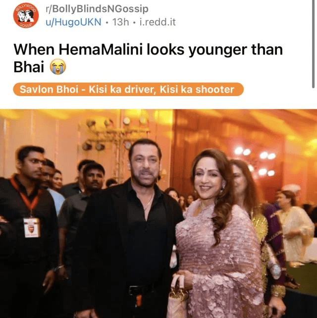 Hema Malini Looks Younger Than Her On-Screen Son, Salman Khan In A Recent Picture, Netizens React: See Here!