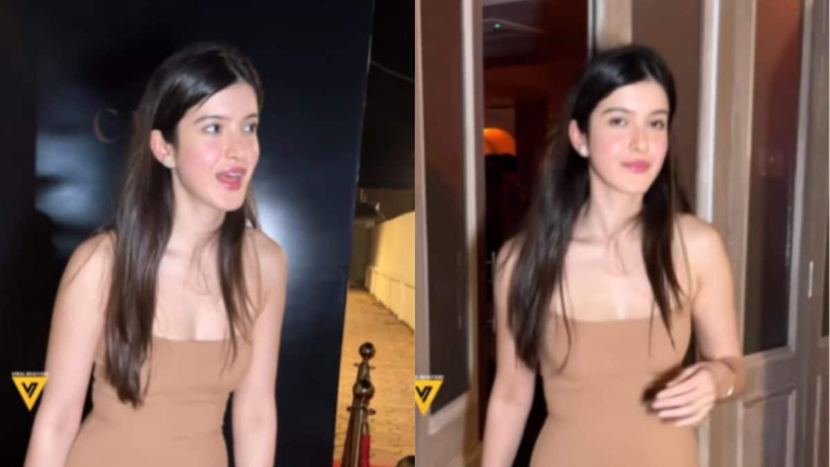 Sexy! Shanaya Kapoor Flaunts Her Curves In A Nude Bodycon Dress, Video Goes Viral