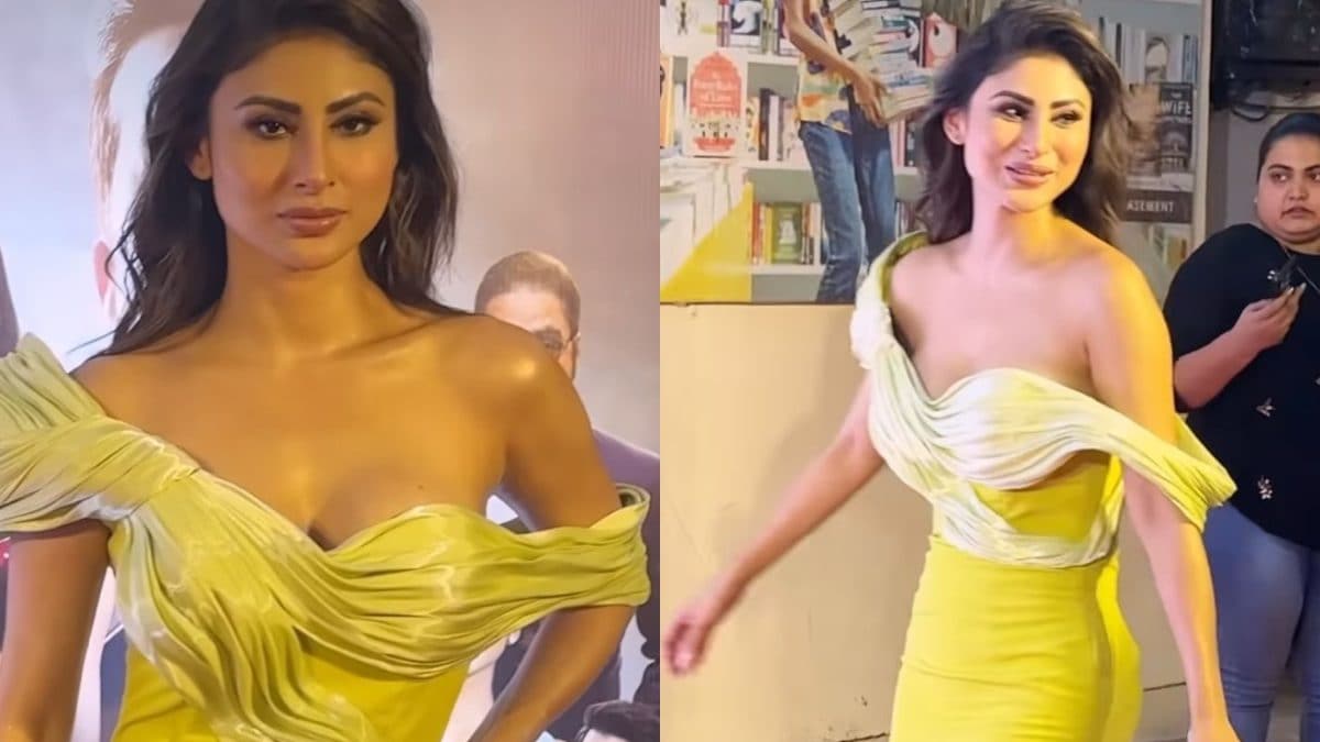 Mouni Roy Slips Into A Sexy Off Shoulder Gown For The Screening Of Her OTT Release; Watch