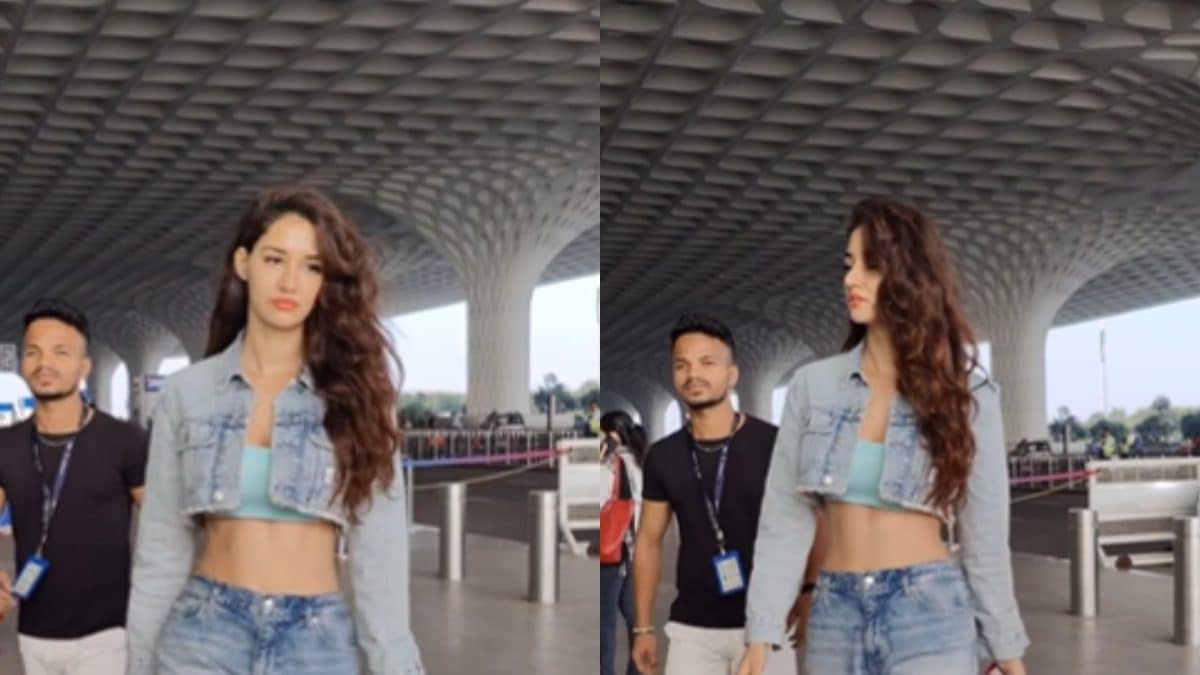 Sexy! Disha Patani Flaunts Hot Abs In Racy Crop Top And Denim Shorts, Video Goes Viral; Watch